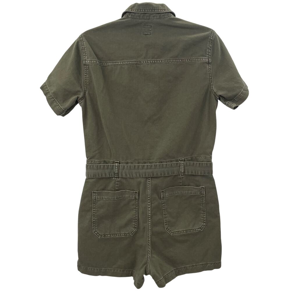 GAP 2024 M Petite Utility Romper Olive Green - Picture 10 of 10